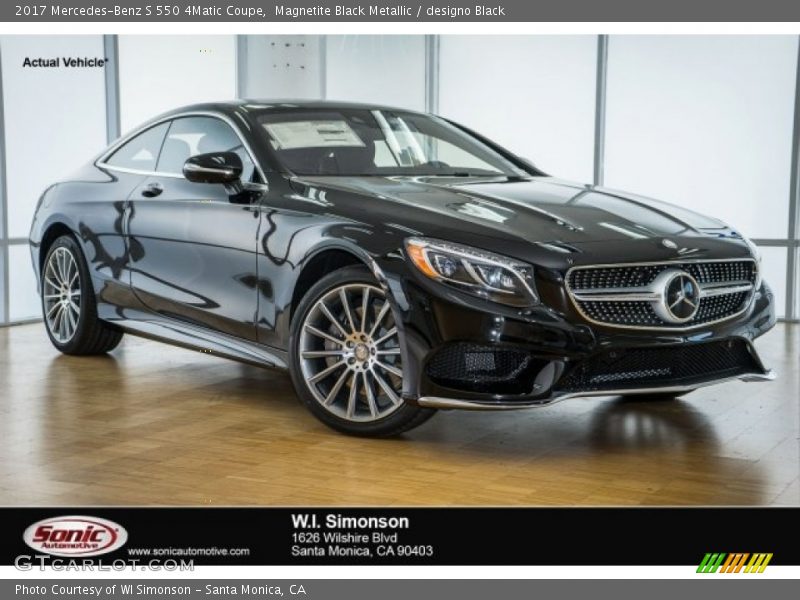 Magnetite Black Metallic / designo Black 2017 Mercedes-Benz S 550 4Matic Coupe