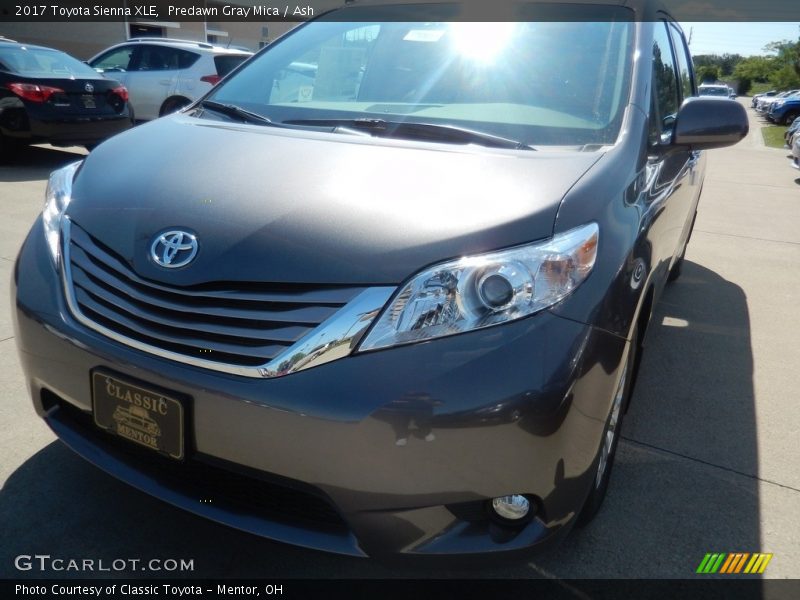 Predawn Gray Mica / Ash 2017 Toyota Sienna XLE
