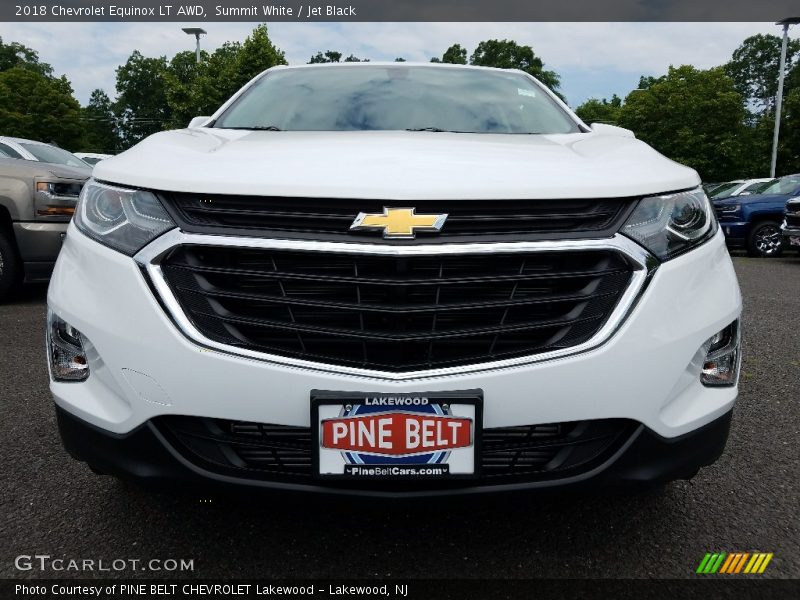 Summit White / Jet Black 2018 Chevrolet Equinox LT AWD
