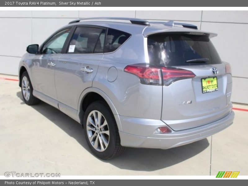 Silver Sky Metallic / Ash 2017 Toyota RAV4 Platinum