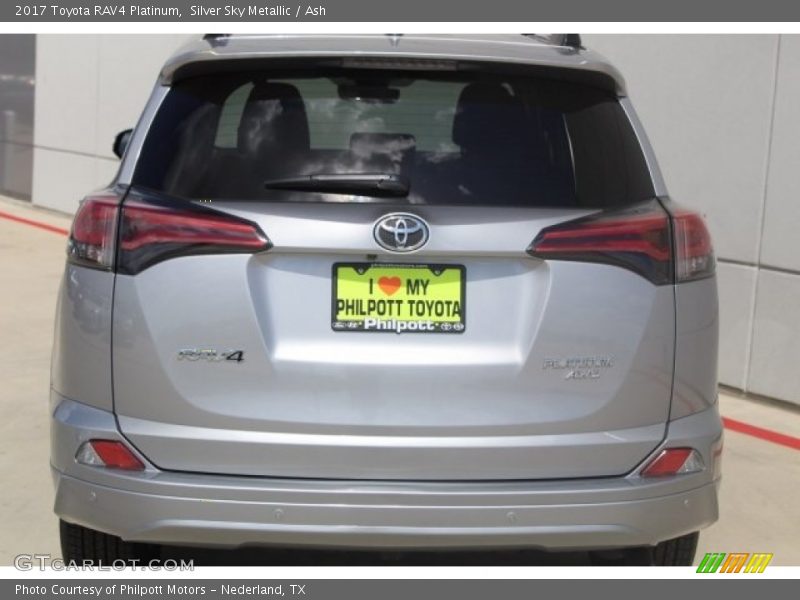 Silver Sky Metallic / Ash 2017 Toyota RAV4 Platinum