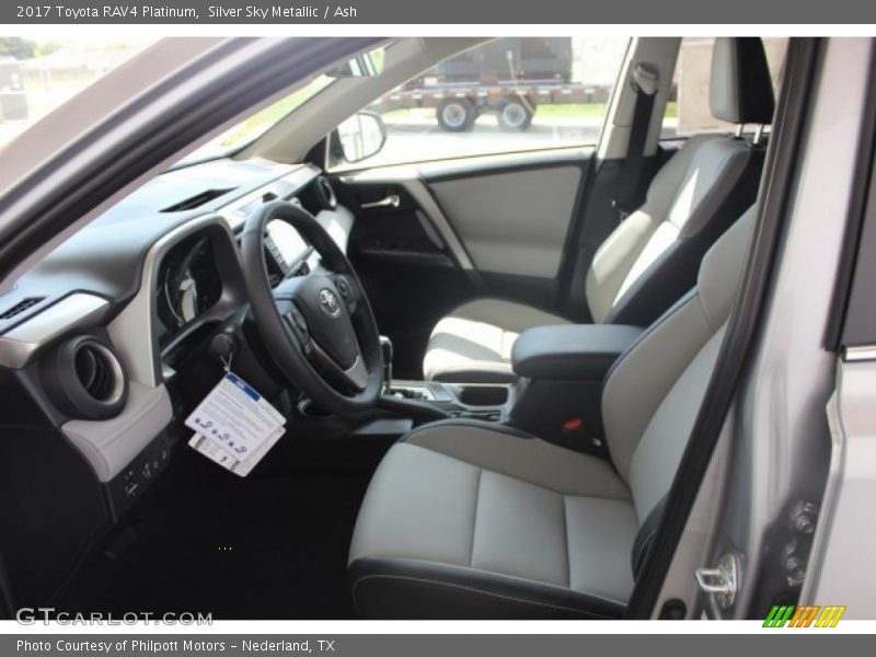 Silver Sky Metallic / Ash 2017 Toyota RAV4 Platinum