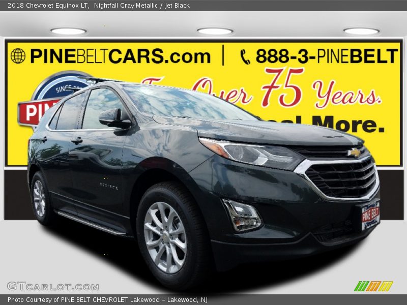 Nightfall Gray Metallic / Jet Black 2018 Chevrolet Equinox LT