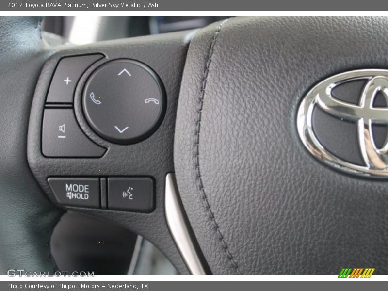 Silver Sky Metallic / Ash 2017 Toyota RAV4 Platinum