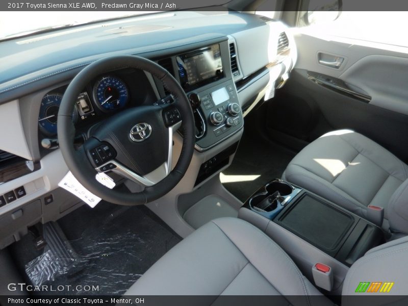 Predawn Gray Mica / Ash 2017 Toyota Sienna XLE AWD