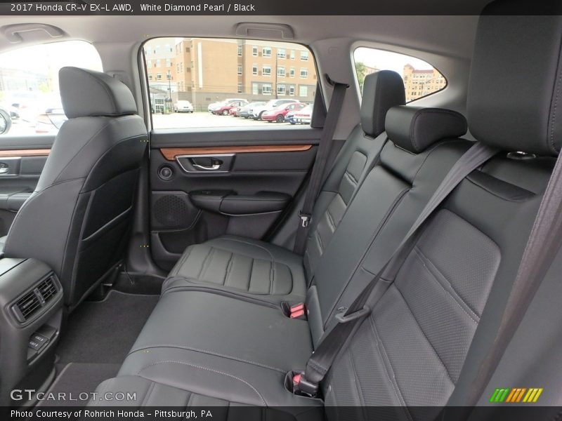 White Diamond Pearl / Black 2017 Honda CR-V EX-L AWD