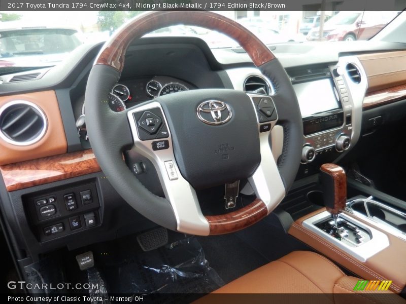 Midnight Black Metallic / 1794 Edition Black/Brown 2017 Toyota Tundra 1794 CrewMax 4x4