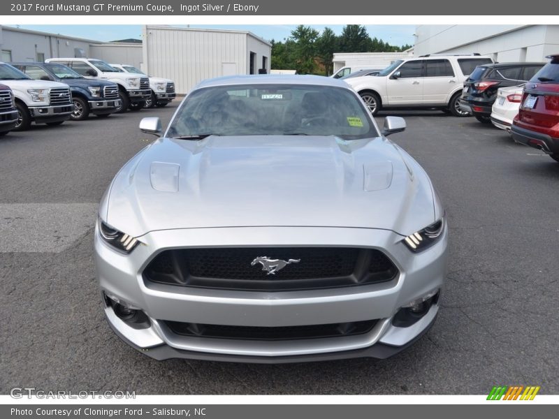 Ingot Silver / Ebony 2017 Ford Mustang GT Premium Coupe