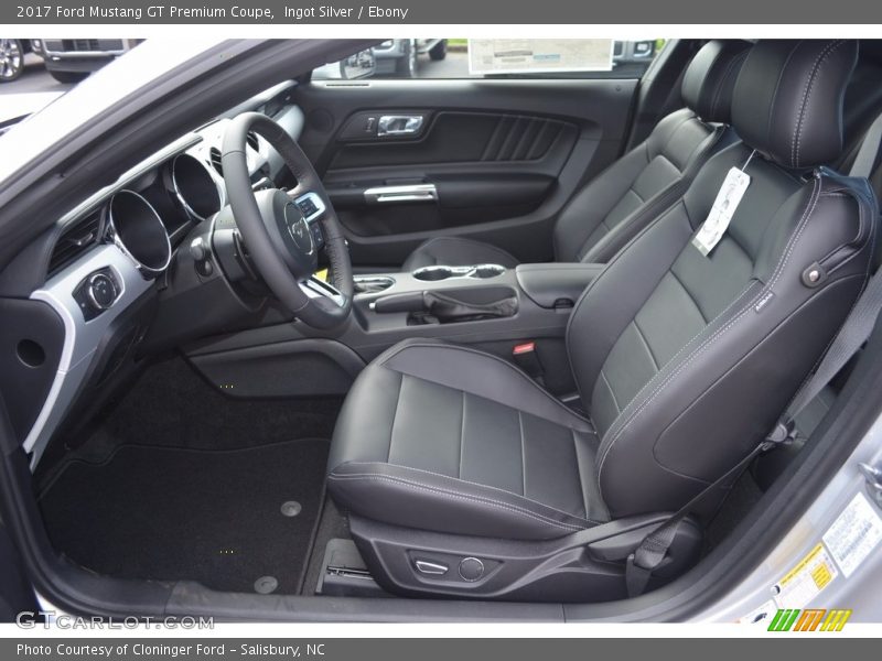 Ingot Silver / Ebony 2017 Ford Mustang GT Premium Coupe