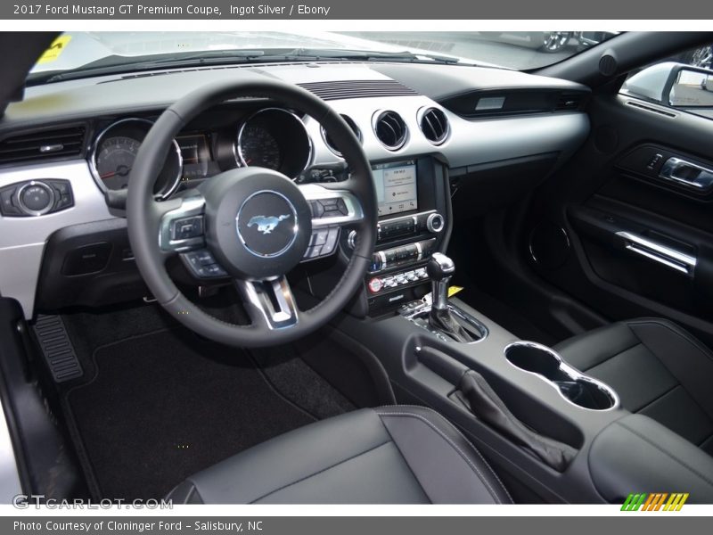 Ingot Silver / Ebony 2017 Ford Mustang GT Premium Coupe