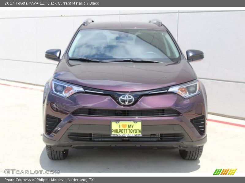 Black Current Metallic / Black 2017 Toyota RAV4 LE