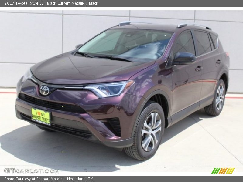 Black Current Metallic / Black 2017 Toyota RAV4 LE