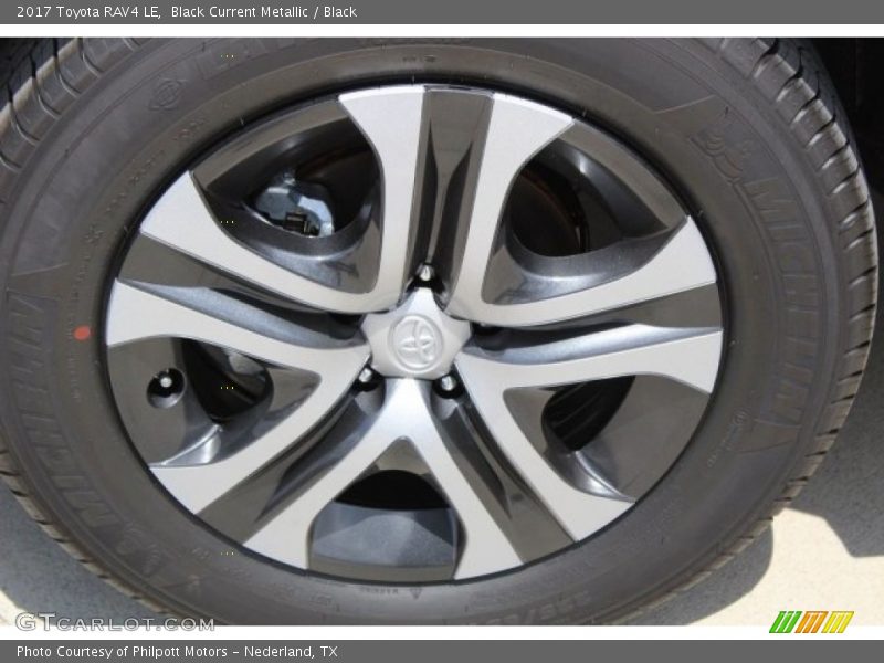 Black Current Metallic / Black 2017 Toyota RAV4 LE