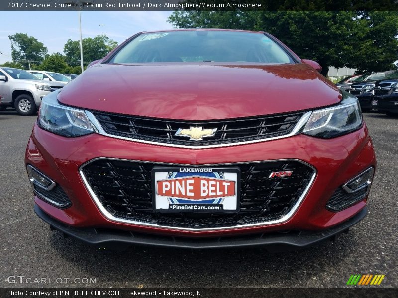 Cajun Red Tintcoat / Dark Atmosphere/Medium Atmosphere 2017 Chevrolet Cruze LT