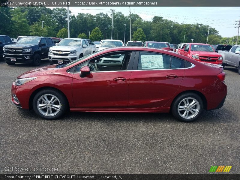 Cajun Red Tintcoat / Dark Atmosphere/Medium Atmosphere 2017 Chevrolet Cruze LT