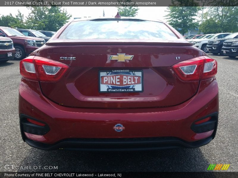 Cajun Red Tintcoat / Dark Atmosphere/Medium Atmosphere 2017 Chevrolet Cruze LT