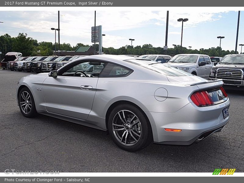 Ingot Silver / Ebony 2017 Ford Mustang GT Premium Coupe