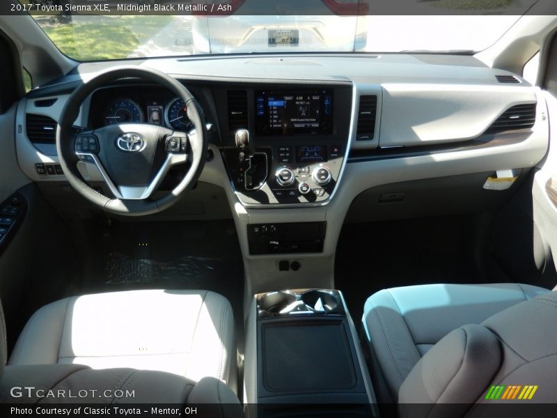 Midnight Black Metallic / Ash 2017 Toyota Sienna XLE