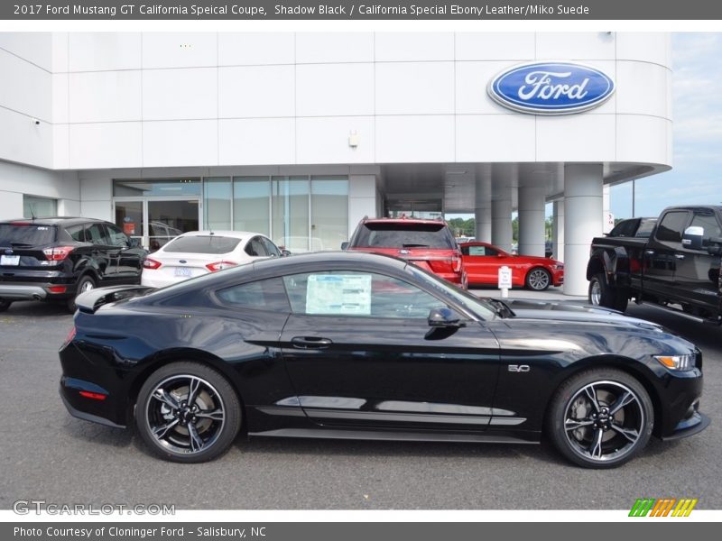Shadow Black / California Special Ebony Leather/Miko Suede 2017 Ford Mustang GT California Speical Coupe