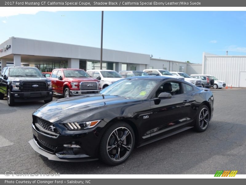 Shadow Black / California Special Ebony Leather/Miko Suede 2017 Ford Mustang GT California Speical Coupe
