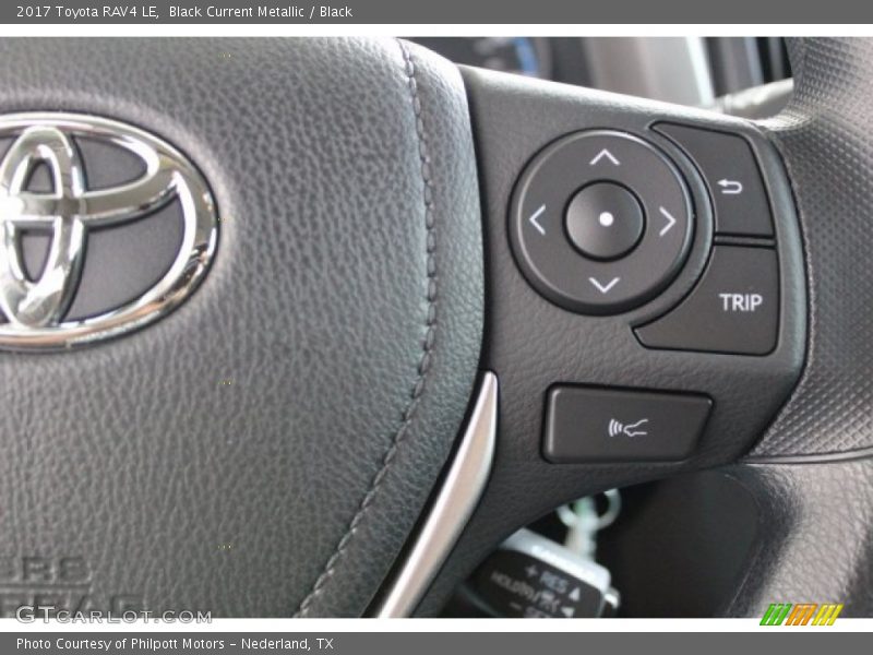 Black Current Metallic / Black 2017 Toyota RAV4 LE