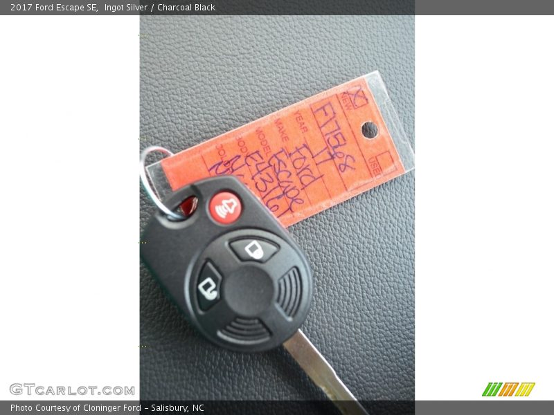 Ingot Silver / Charcoal Black 2017 Ford Escape SE