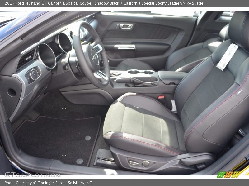 Shadow Black / California Special Ebony Leather/Miko Suede 2017 Ford Mustang GT California Speical Coupe