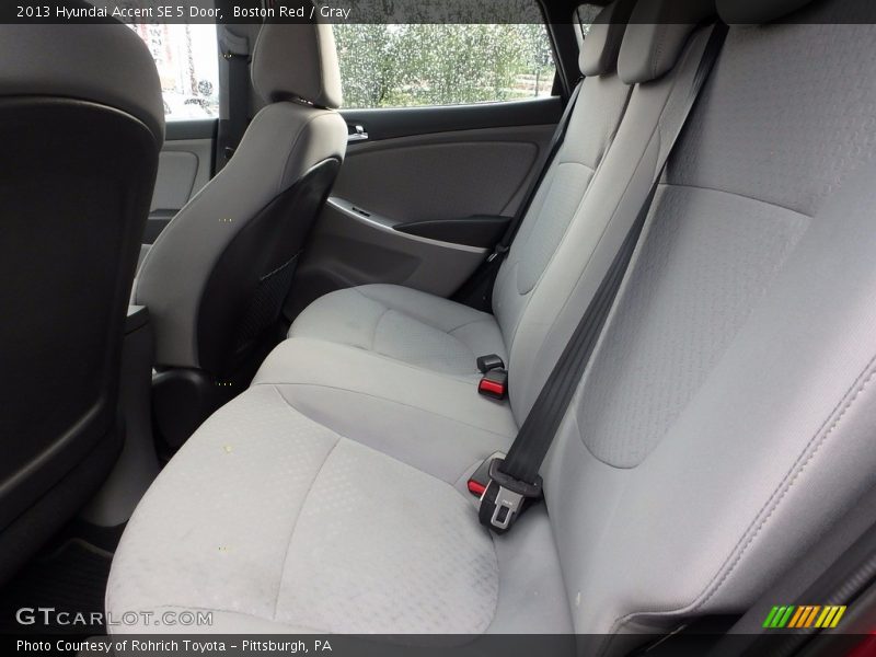 Boston Red / Gray 2013 Hyundai Accent SE 5 Door