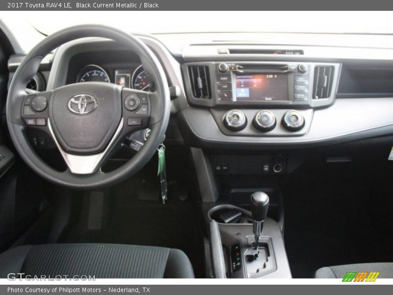 Black Current Metallic / Black 2017 Toyota RAV4 LE
