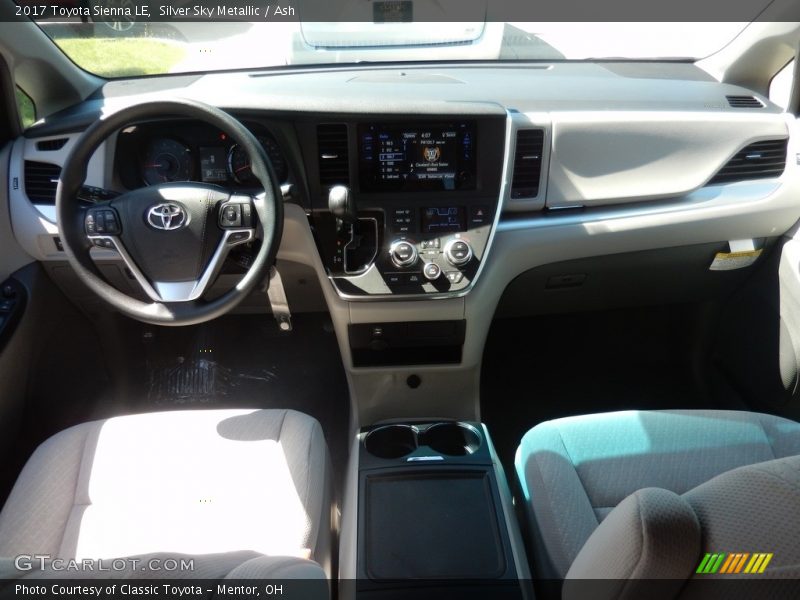 Silver Sky Metallic / Ash 2017 Toyota Sienna LE