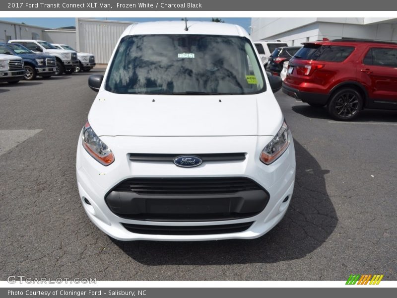 Frozen White / Charcoal Black 2017 Ford Transit Connect XLT Van