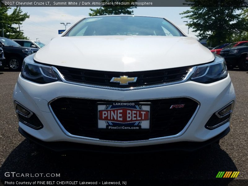 Summit White / Dark Atmosphere/Medium Atmosphere 2017 Chevrolet Cruze LT