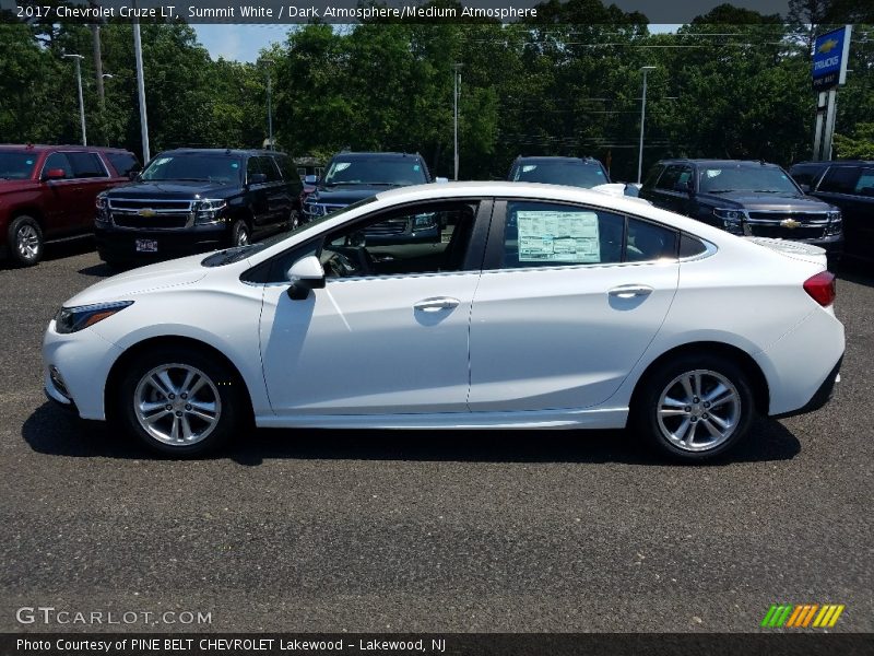 Summit White / Dark Atmosphere/Medium Atmosphere 2017 Chevrolet Cruze LT