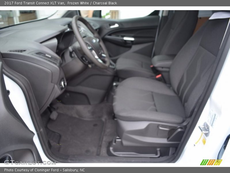 Frozen White / Charcoal Black 2017 Ford Transit Connect XLT Van