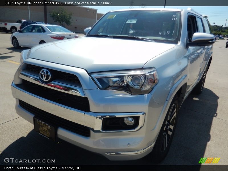 Classic Silver Metallic / Black 2017 Toyota 4Runner Limited 4x4