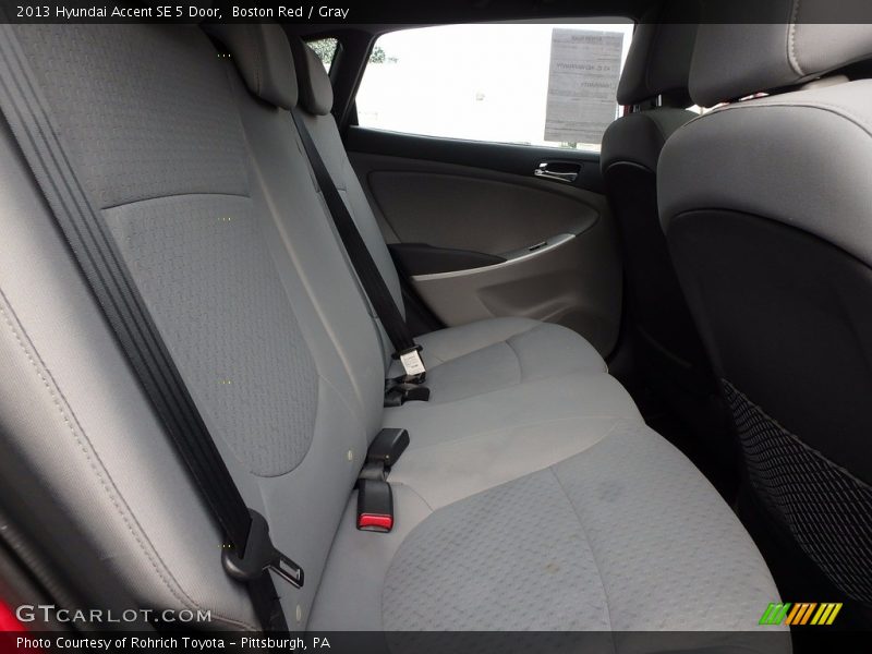 Boston Red / Gray 2013 Hyundai Accent SE 5 Door