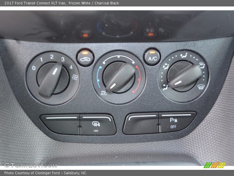 Frozen White / Charcoal Black 2017 Ford Transit Connect XLT Van