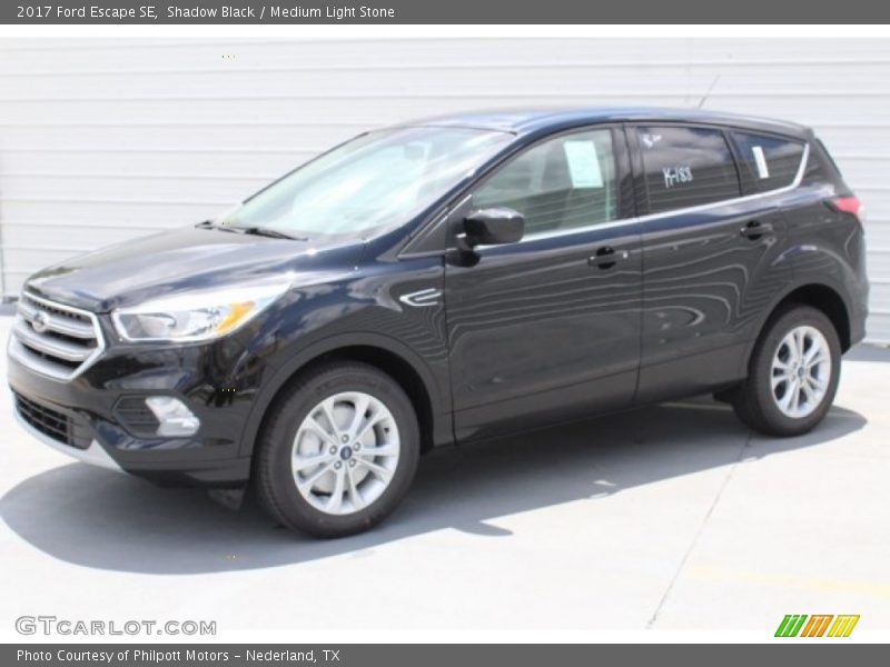 Shadow Black / Medium Light Stone 2017 Ford Escape SE