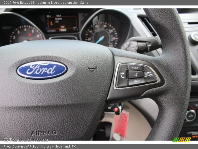 Lightning Blue / Medium Light Stone 2017 Ford Escape SE