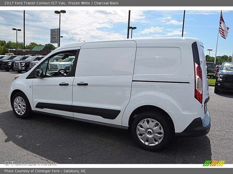Frozen White / Charcoal Black 2017 Ford Transit Connect XLT Van