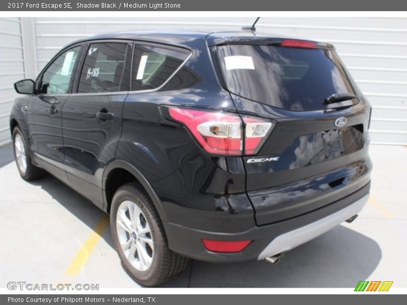 Shadow Black / Medium Light Stone 2017 Ford Escape SE