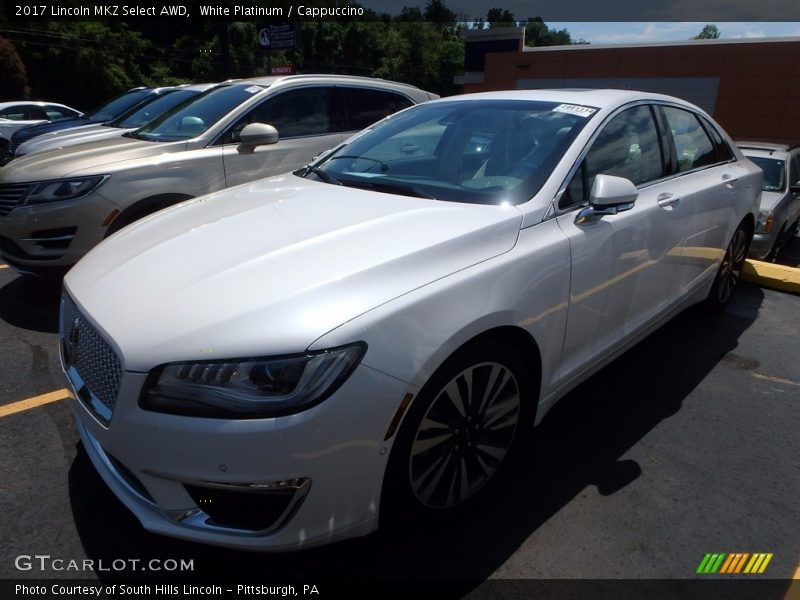 White Platinum / Cappuccino 2017 Lincoln MKZ Select AWD