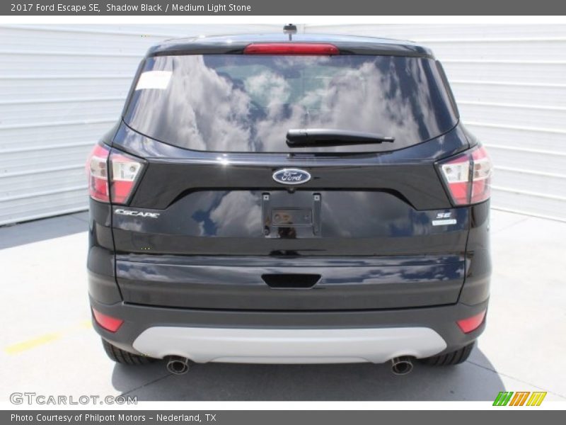 Shadow Black / Medium Light Stone 2017 Ford Escape SE