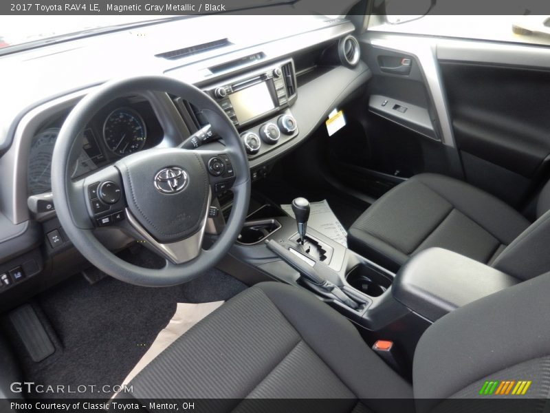 Magnetic Gray Metallic / Black 2017 Toyota RAV4 LE