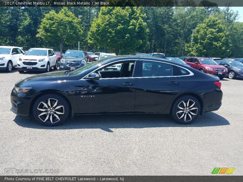 Mosaic Black Metallic / Jet Black 2017 Chevrolet Malibu LT