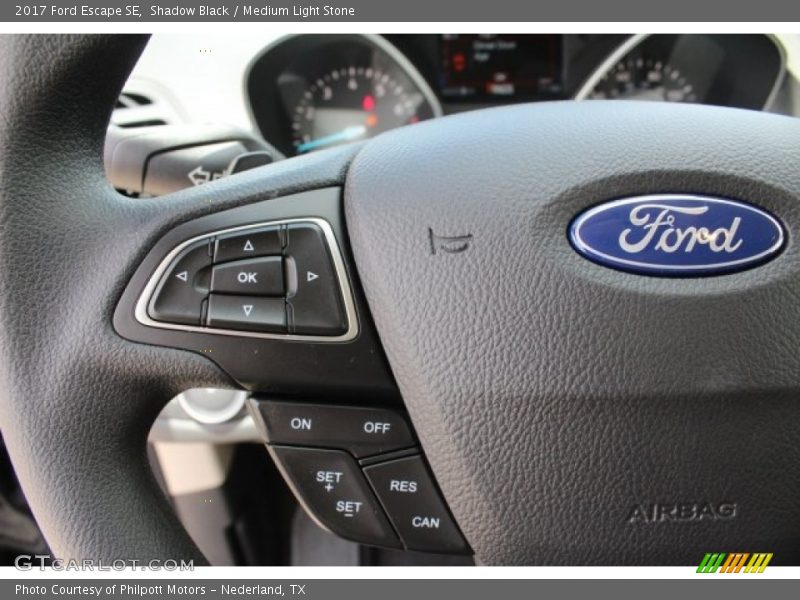 Shadow Black / Medium Light Stone 2017 Ford Escape SE