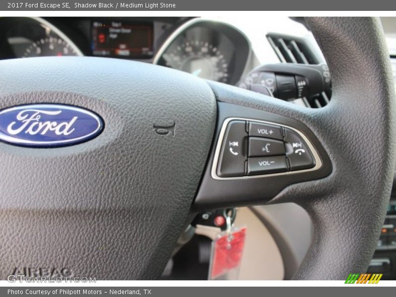Shadow Black / Medium Light Stone 2017 Ford Escape SE