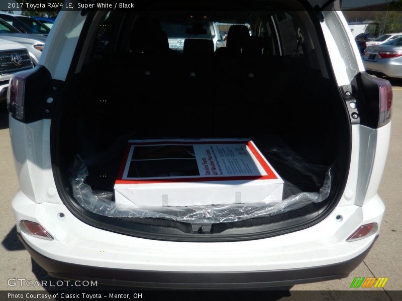 Super White / Black 2017 Toyota RAV4 LE