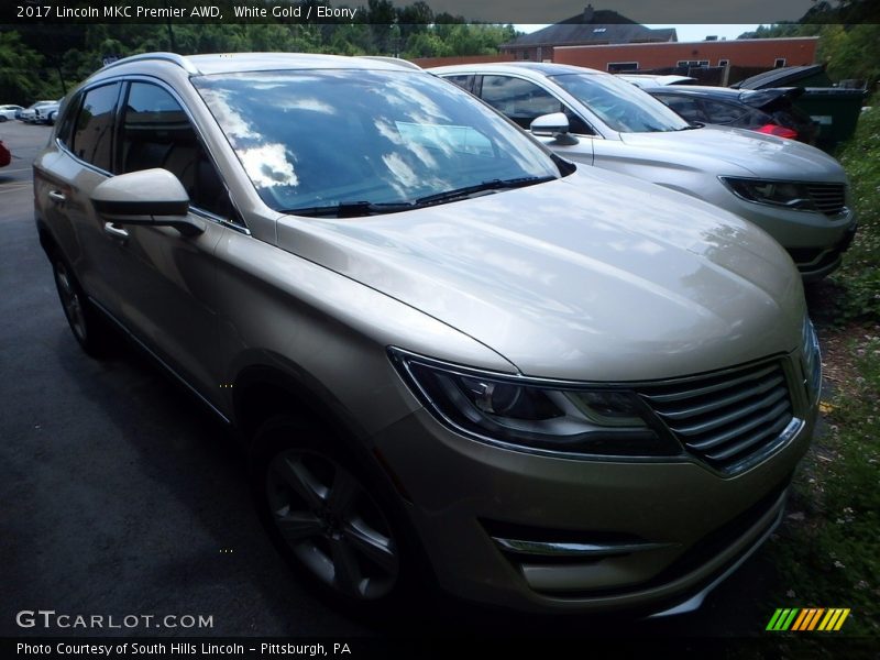 White Gold / Ebony 2017 Lincoln MKC Premier AWD