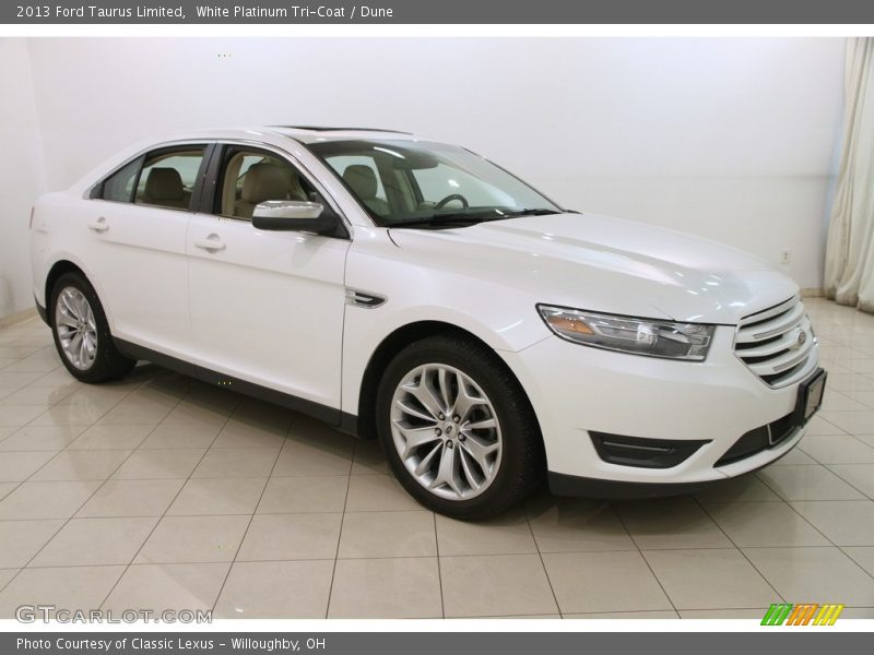 White Platinum Tri-Coat / Dune 2013 Ford Taurus Limited